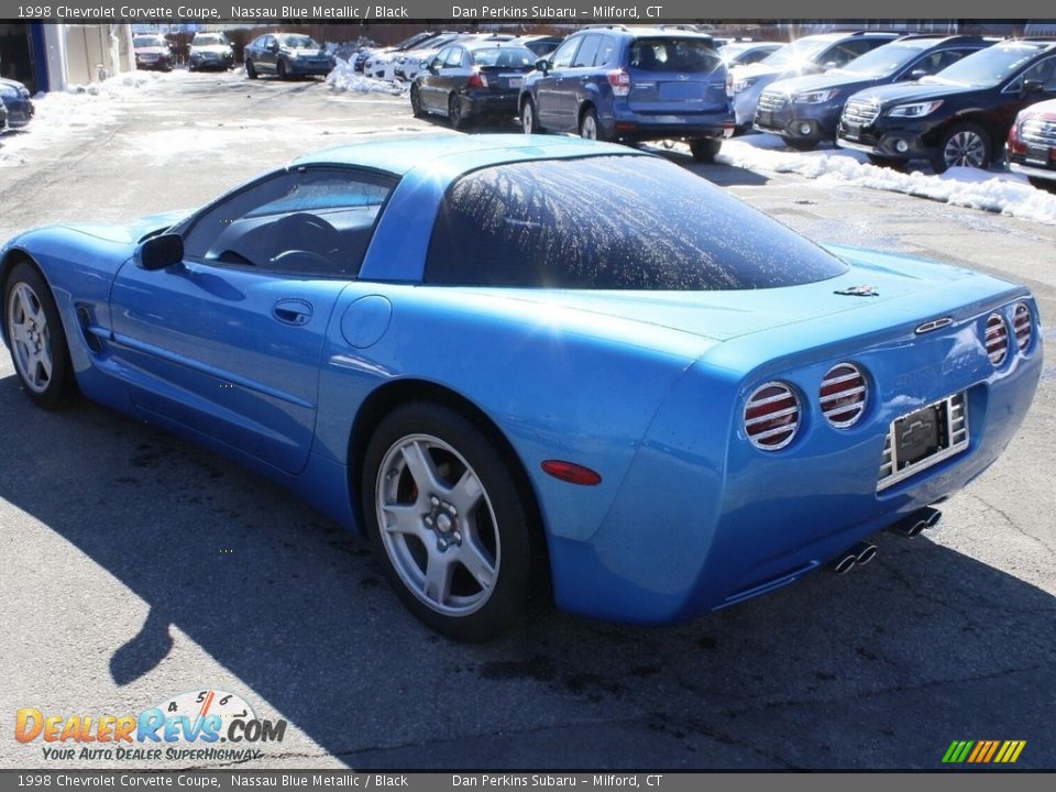 1998 Chevrolet Corvette Coupe Nassau Blue Metallic / Black Photo #4