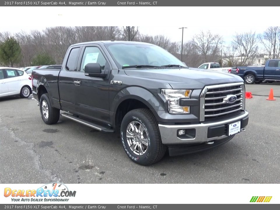 2017 Ford F150 XLT SuperCab 4x4 Magnetic / Earth Gray Photo #1
