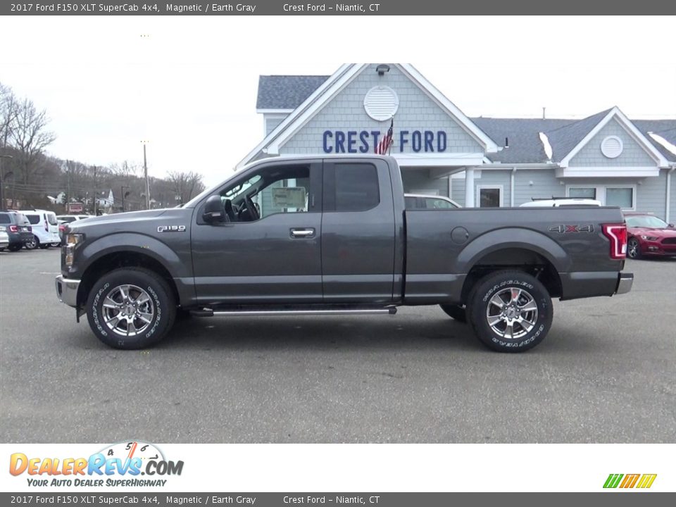 2017 Ford F150 XLT SuperCab 4x4 Magnetic / Earth Gray Photo #4