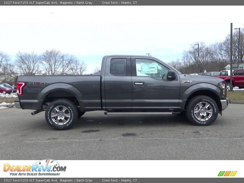 2017 Ford F150 XLT SuperCab 4x4 Magnetic / Earth Gray Photo #8
