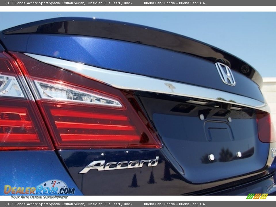 2017 Honda Accord Sport Special Edition Sedan Obsidian Blue Pearl / Black Photo #3