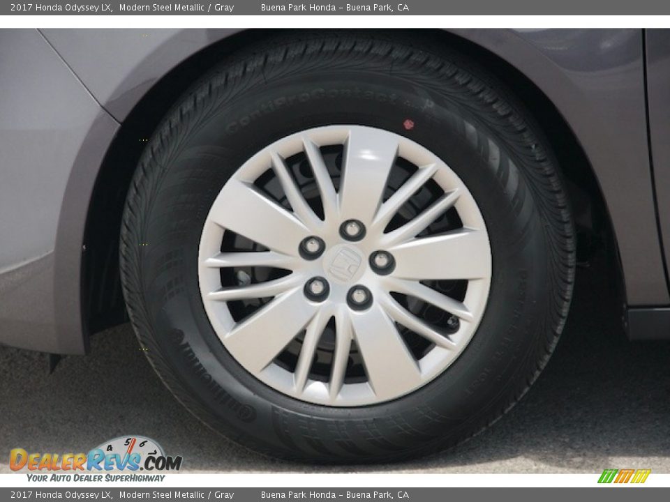 2017 Honda Odyssey LX Modern Steel Metallic / Gray Photo #7