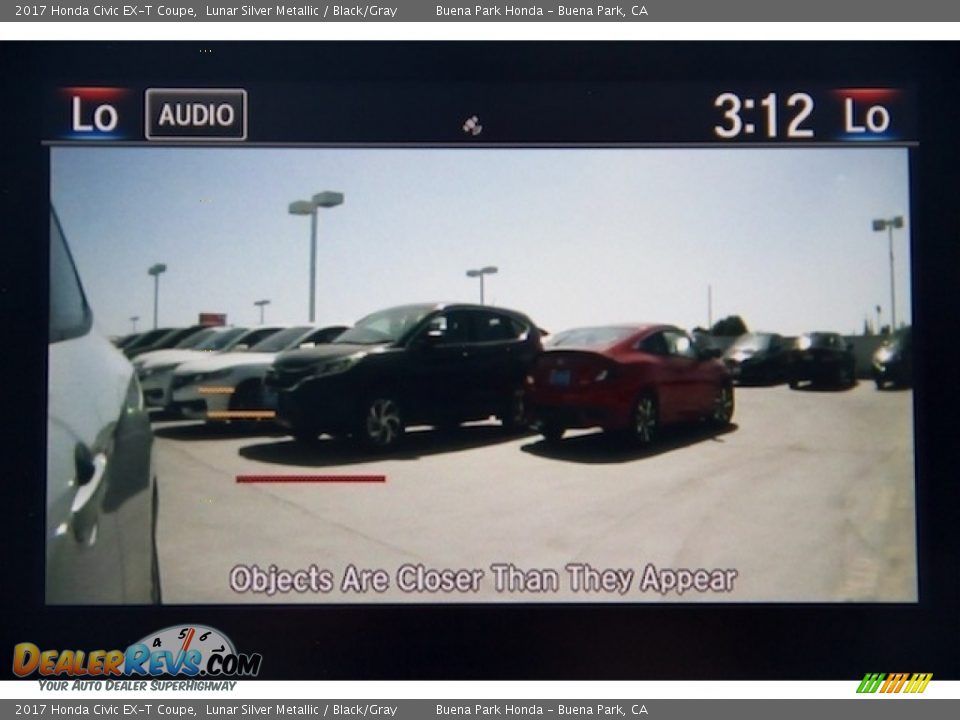 2017 Honda Civic EX-T Coupe Lunar Silver Metallic / Black/Gray Photo #6