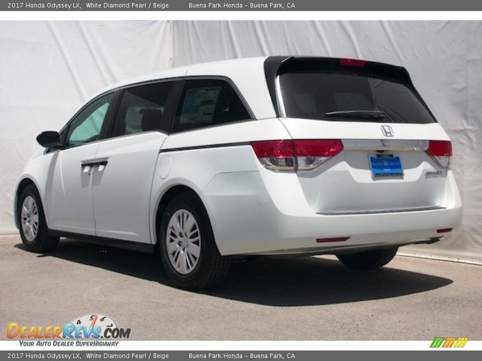2017 Honda Odyssey LX White Diamond Pearl / Beige Photo #2