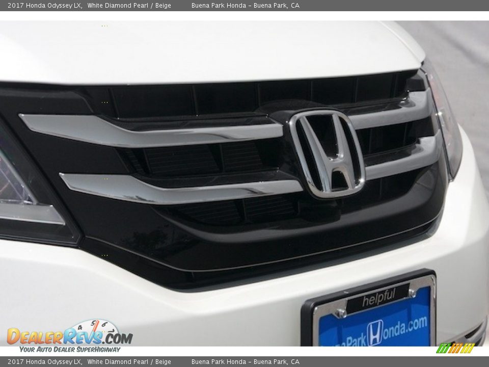 2017 Honda Odyssey LX White Diamond Pearl / Beige Photo #5