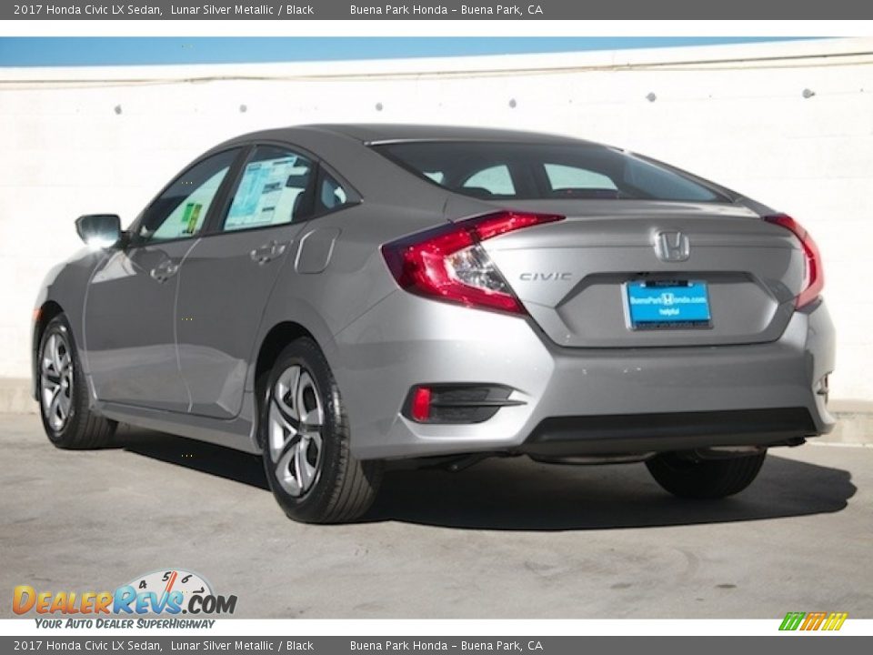 2017 Honda Civic LX Sedan Lunar Silver Metallic / Black Photo #2