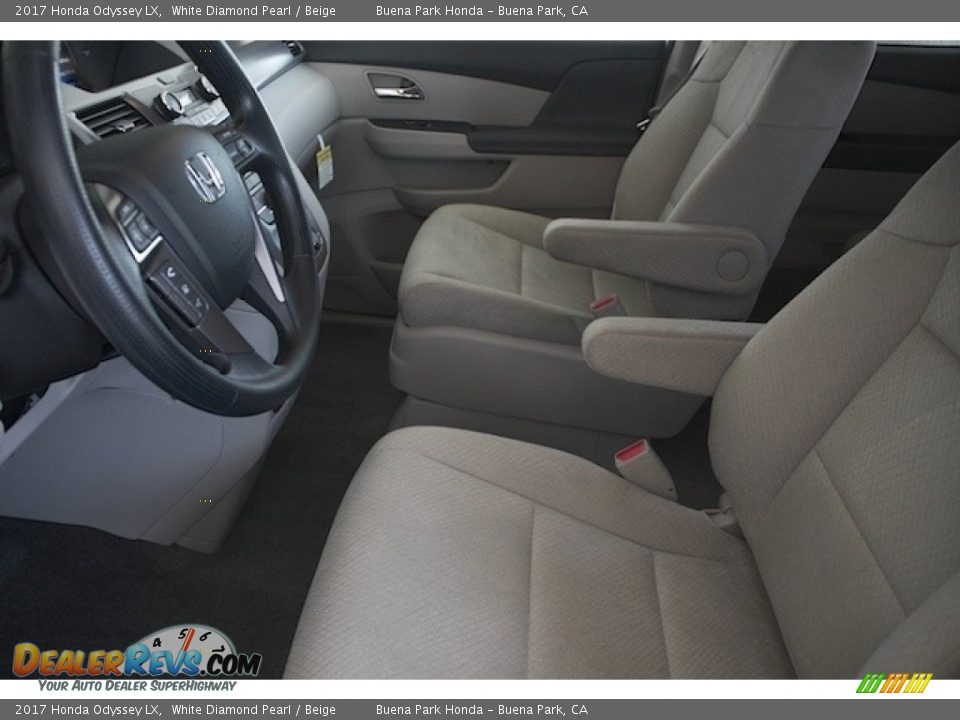 2017 Honda Odyssey LX White Diamond Pearl / Beige Photo #8