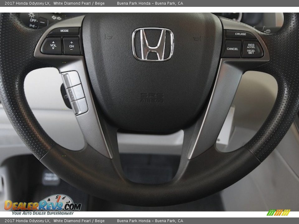 2017 Honda Odyssey LX White Diamond Pearl / Beige Photo #10