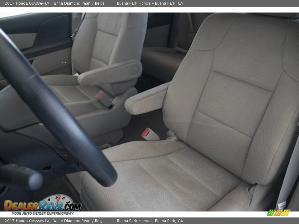 2017 Honda Odyssey LX White Diamond Pearl / Beige Photo #11