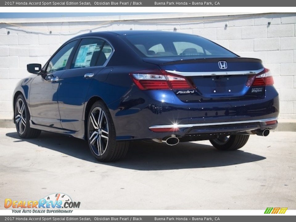 2017 Honda Accord Sport Special Edition Sedan Obsidian Blue Pearl / Black Photo #2