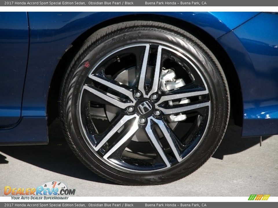 2017 Honda Accord Sport Special Edition Sedan Obsidian Blue Pearl / Black Photo #5