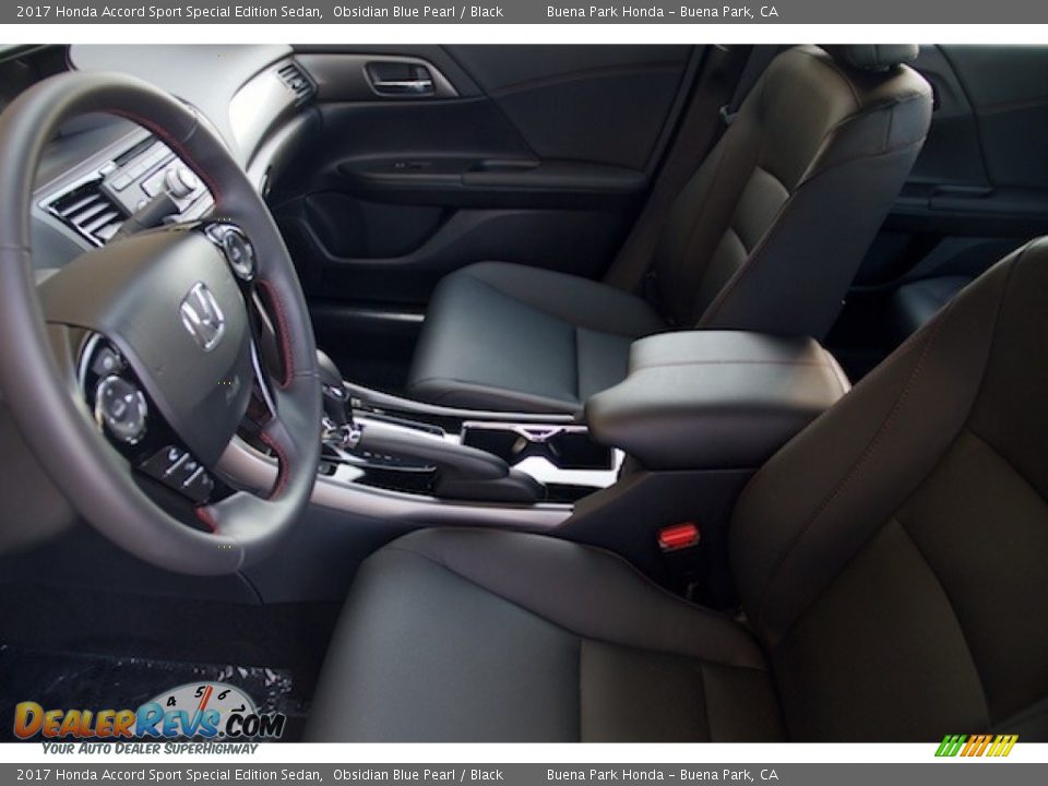 2017 Honda Accord Sport Special Edition Sedan Obsidian Blue Pearl / Black Photo #7