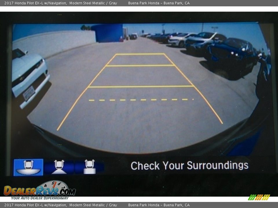 2017 Honda Pilot EX-L w/Navigation Modern Steel Metallic / Gray Photo #7