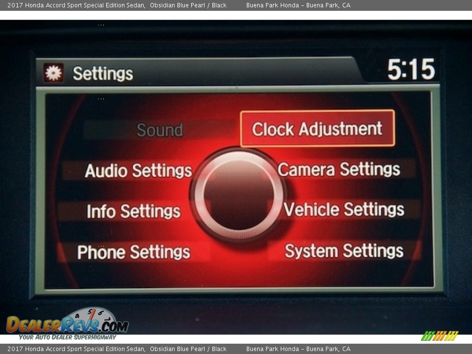 2017 Honda Accord Sport Special Edition Sedan Obsidian Blue Pearl / Black Photo #13