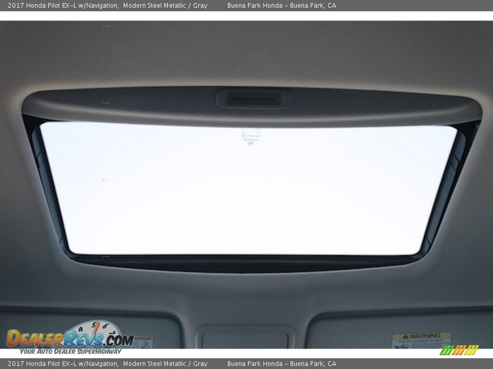 2017 Honda Pilot EX-L w/Navigation Modern Steel Metallic / Gray Photo #14