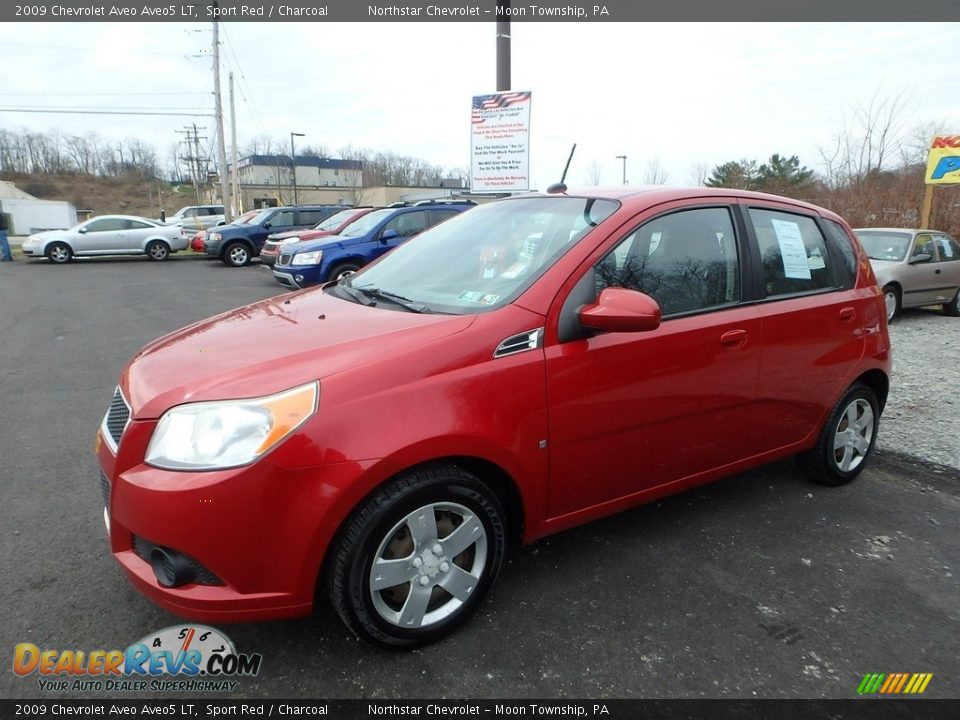 2009 Chevrolet Aveo Aveo5 LT Sport Red / Charcoal Photo #1