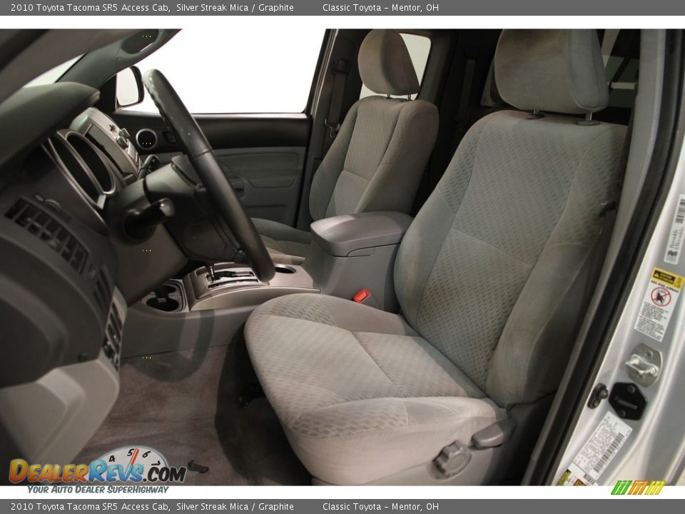 Graphite Interior - 2010 Toyota Tacoma SR5 Access Cab Photo #5