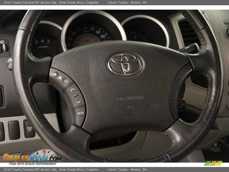 2010 Toyota Tacoma SR5 Access Cab Steering Wheel Photo #6