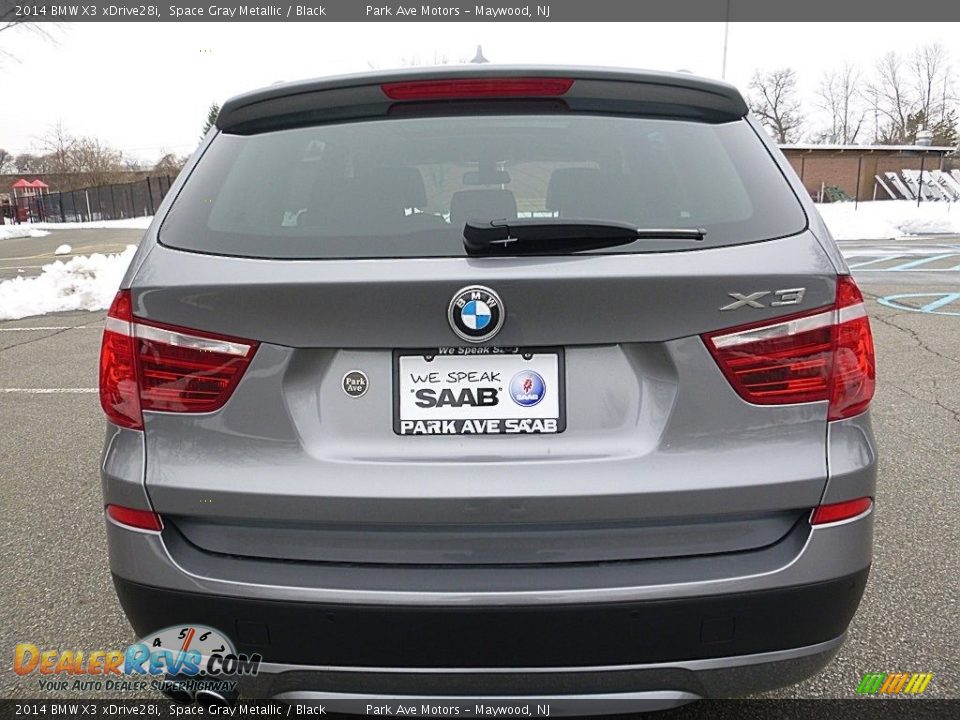 2014 BMW X3 xDrive28i Space Gray Metallic / Black Photo #4