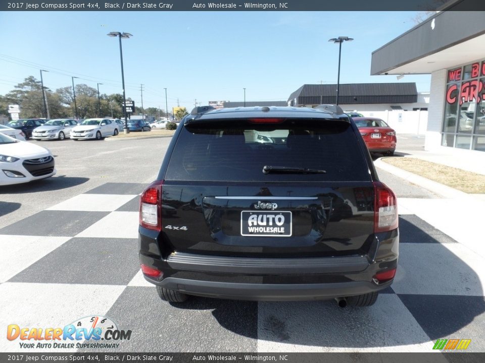 2017 Jeep Compass Sport 4x4 Black / Dark Slate Gray Photo #4