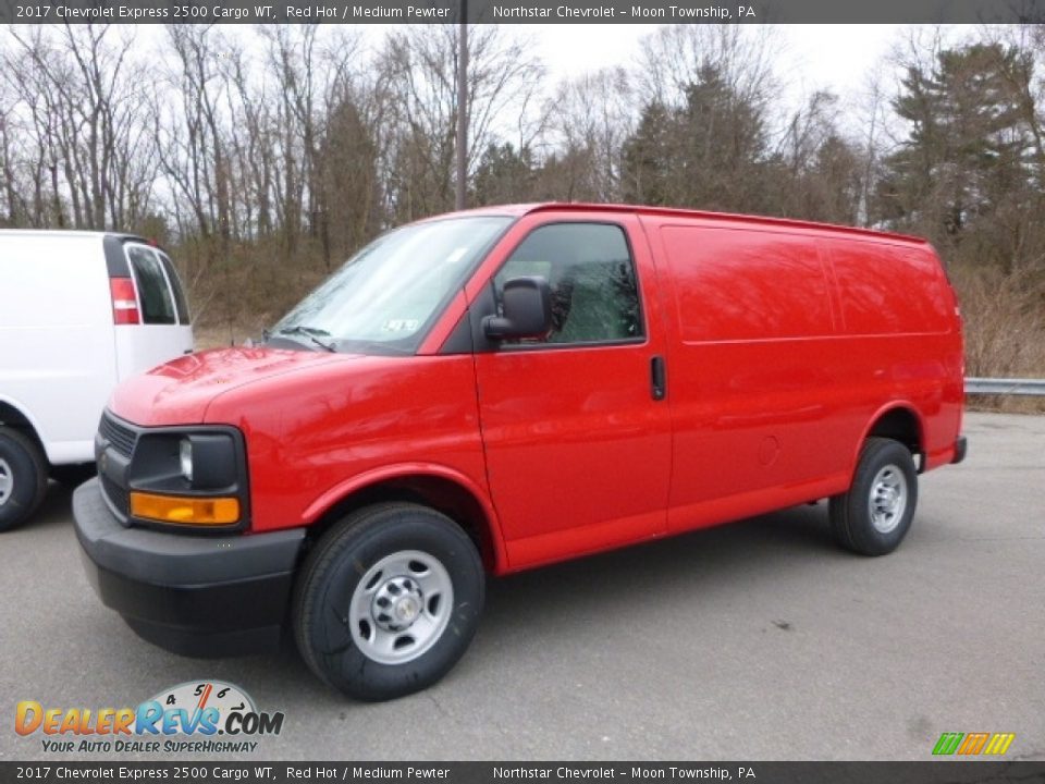 2017 Chevrolet Express 2500 Cargo WT Red Hot / Medium Pewter Photo #1