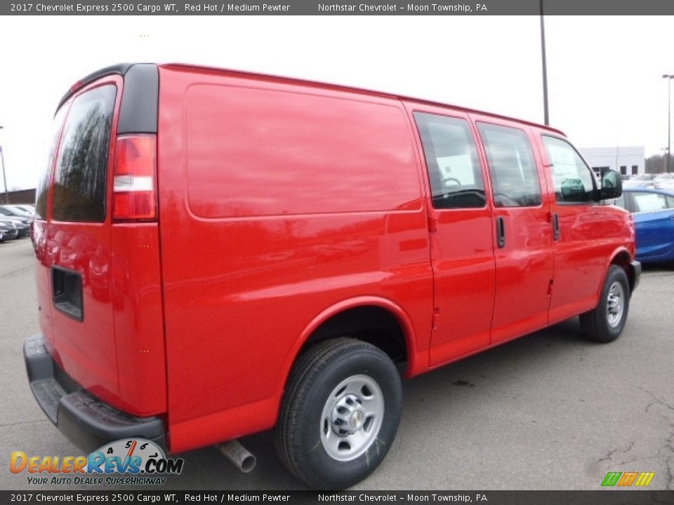 2017 Chevrolet Express 2500 Cargo WT Red Hot / Medium Pewter Photo #5