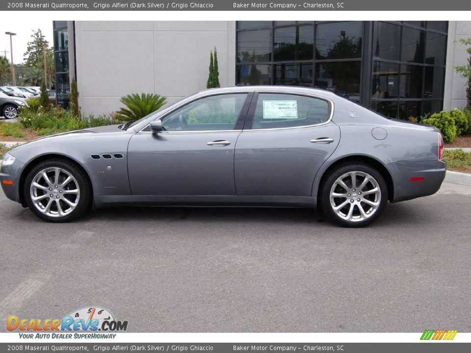2008 Maserati Quattroporte Grigio Alfieri (Dark Silver) / Grigio Ghiaccio Photo #2