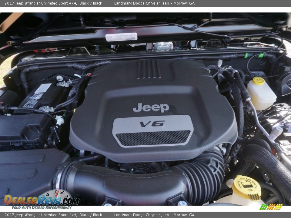2017 Jeep Wrangler Unlimited Sport 4x4 Black / Black Photo #5