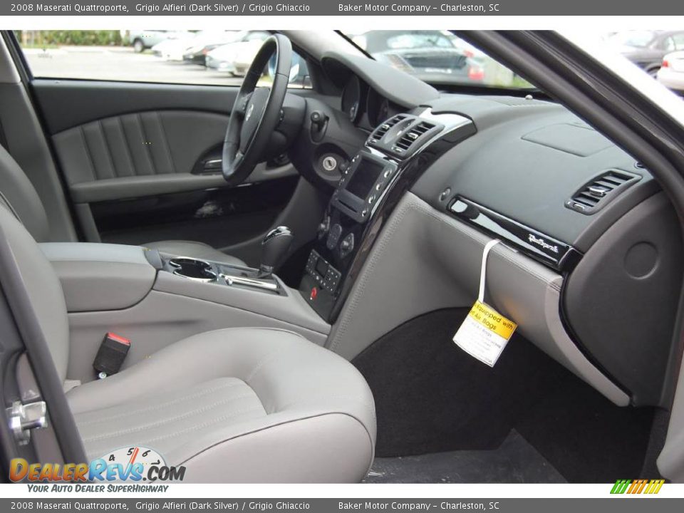 2008 Maserati Quattroporte Grigio Alfieri (Dark Silver) / Grigio Ghiaccio Photo #13