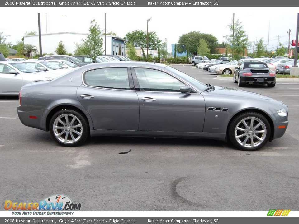 2008 Maserati Quattroporte Grigio Alfieri (Dark Silver) / Grigio Ghiaccio Photo #16
