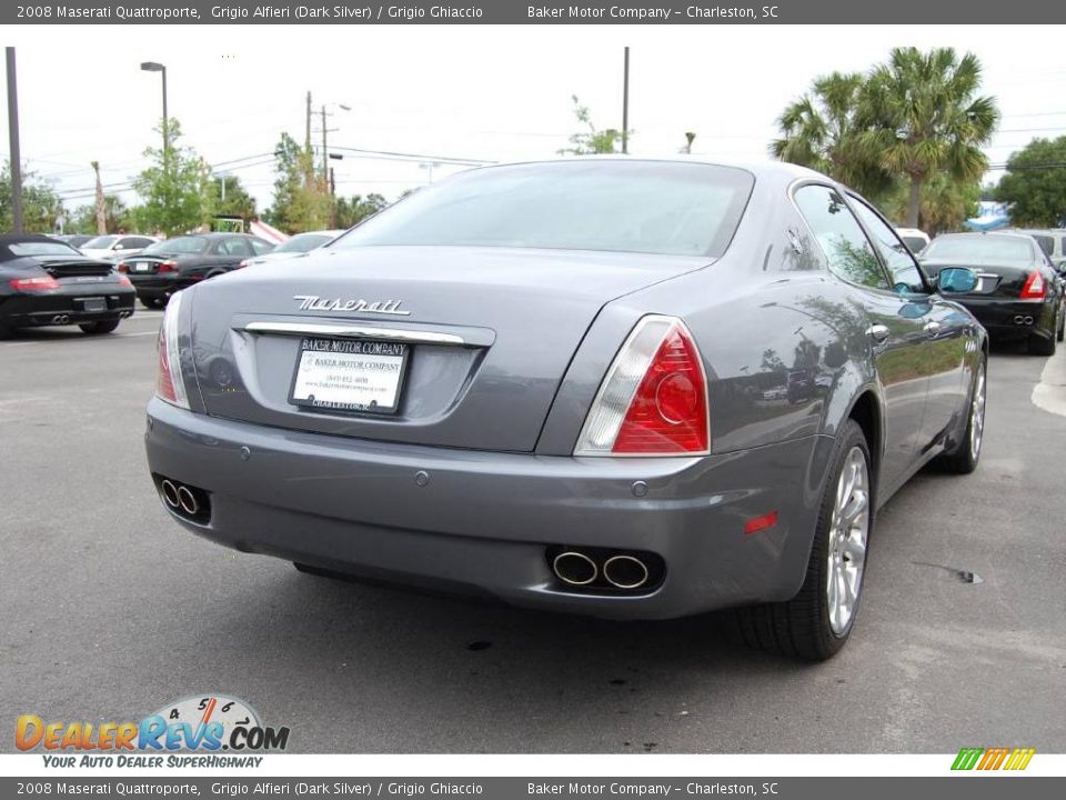 2008 Maserati Quattroporte Grigio Alfieri (Dark Silver) / Grigio Ghiaccio Photo #17