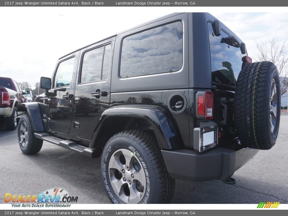 2017 Jeep Wrangler Unlimited Sahara 4x4 Black / Black Photo #2