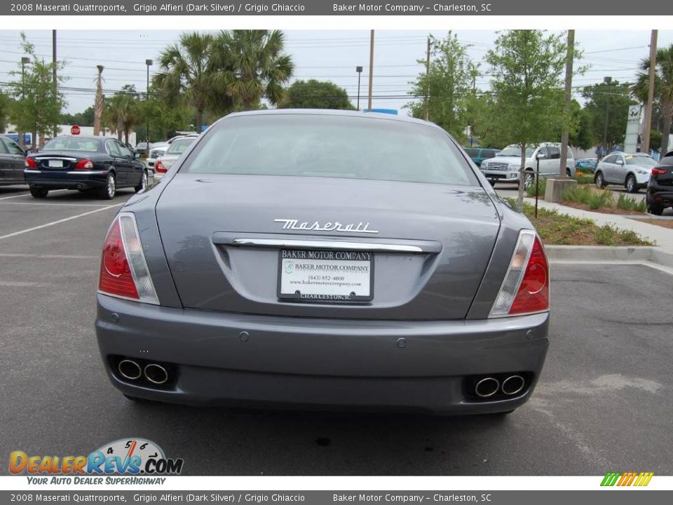 2008 Maserati Quattroporte Grigio Alfieri (Dark Silver) / Grigio Ghiaccio Photo #18