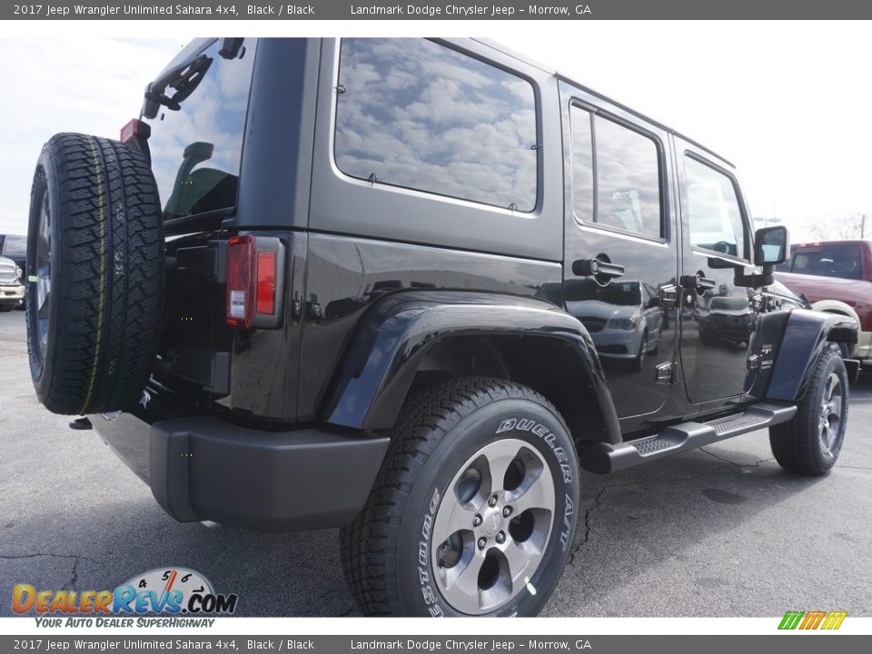 2017 Jeep Wrangler Unlimited Sahara 4x4 Black / Black Photo #3