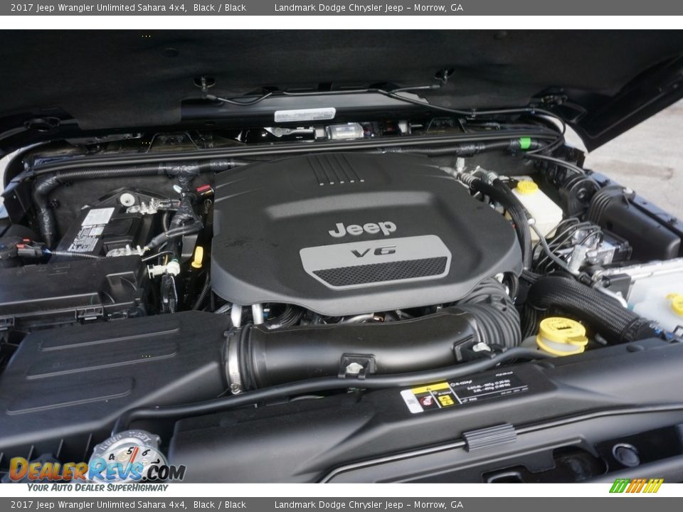 2017 Jeep Wrangler Unlimited Sahara 4x4 Black / Black Photo #5