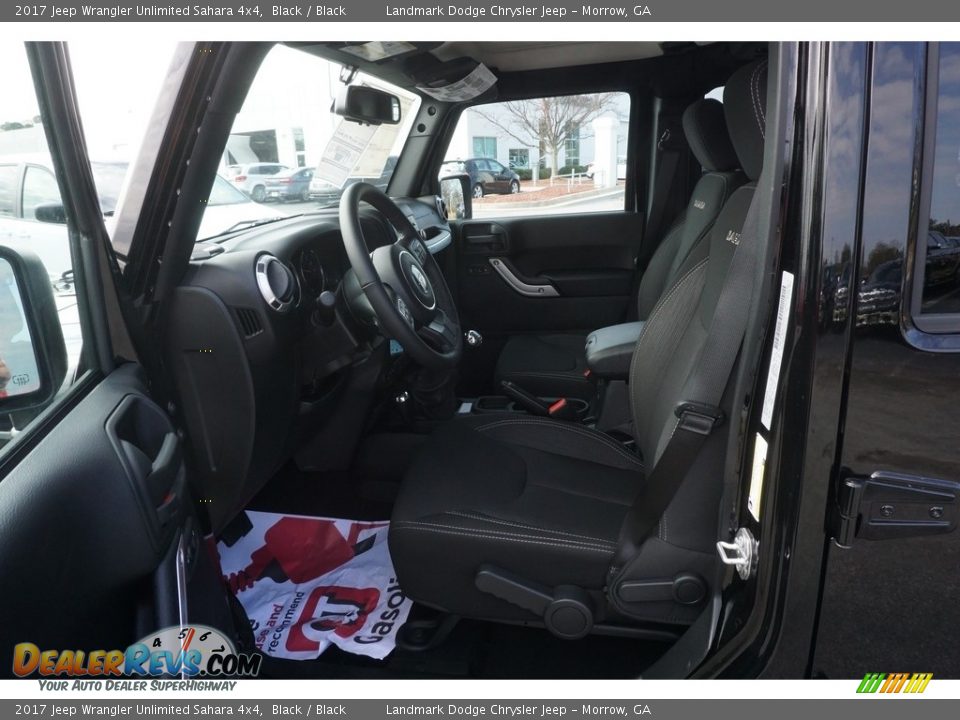 2017 Jeep Wrangler Unlimited Sahara 4x4 Black / Black Photo #8