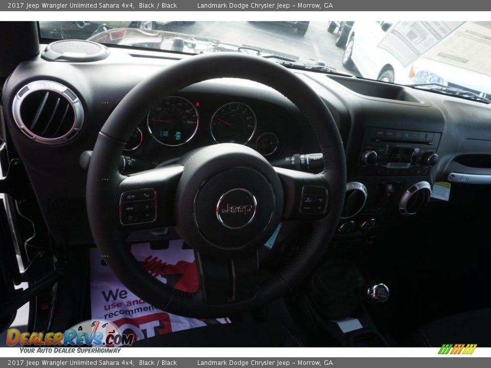 2017 Jeep Wrangler Unlimited Sahara 4x4 Black / Black Photo #9