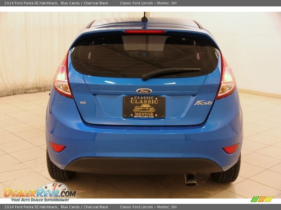 2014 Ford Fiesta SE Hatchback Blue Candy / Charcoal Black Photo #17