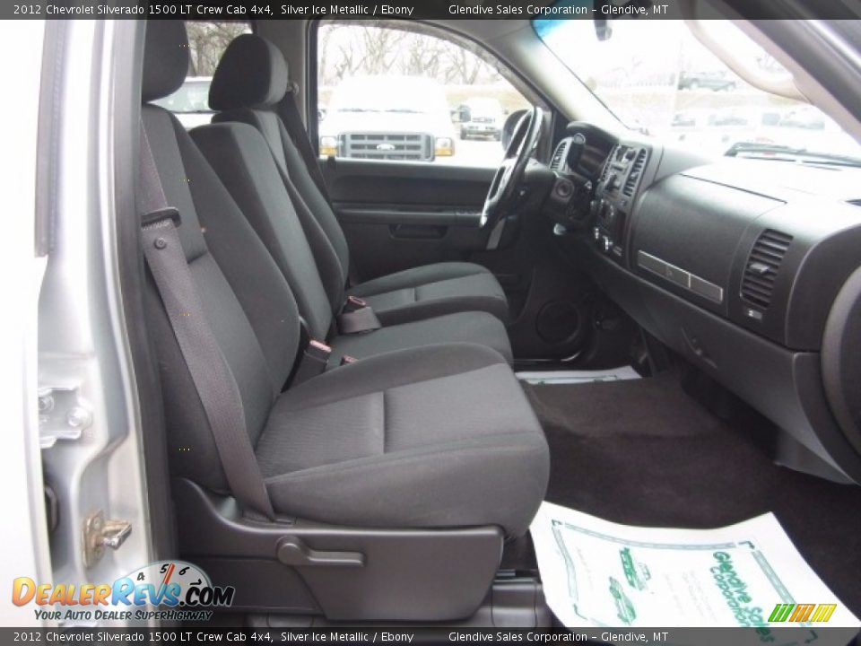 2012 Chevrolet Silverado 1500 LT Crew Cab 4x4 Silver Ice Metallic / Ebony Photo #17