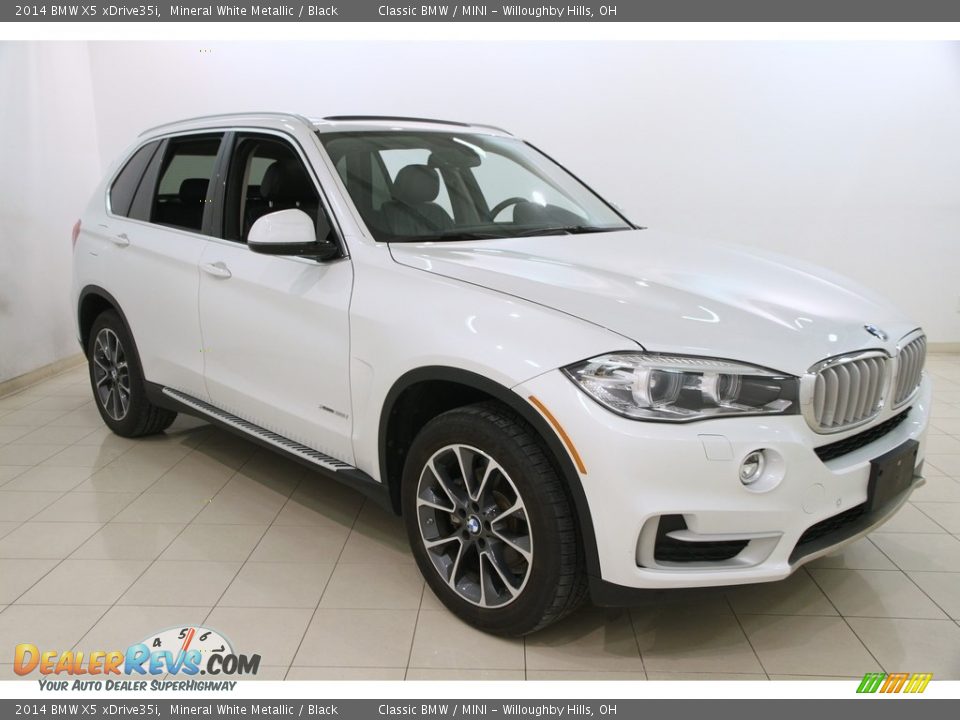 2014 BMW X5 xDrive35i Mineral White Metallic / Black Photo #1