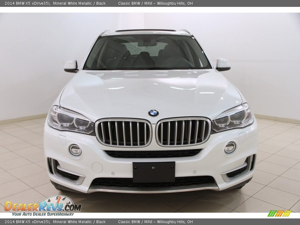 2014 BMW X5 xDrive35i Mineral White Metallic / Black Photo #2