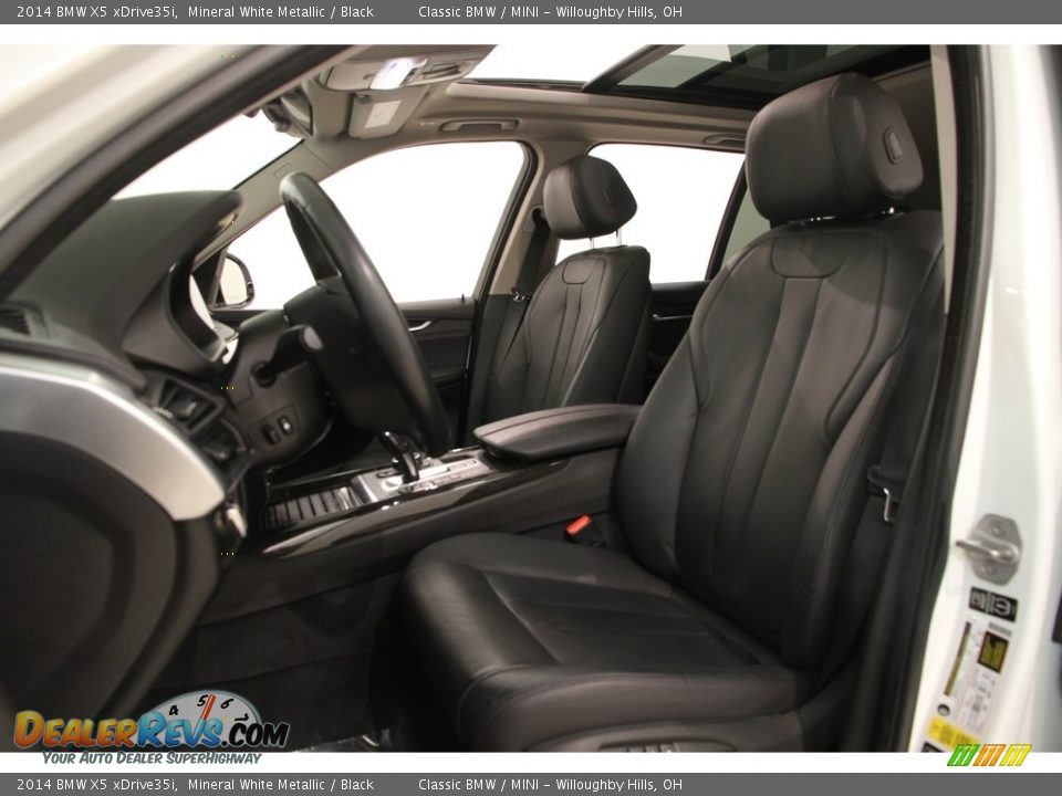 2014 BMW X5 xDrive35i Mineral White Metallic / Black Photo #7