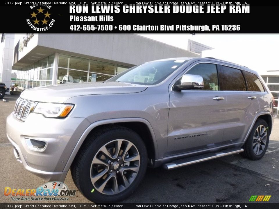 2017 Jeep Grand Cherokee Overland 4x4 Billet Silver Metallic / Black Photo #1