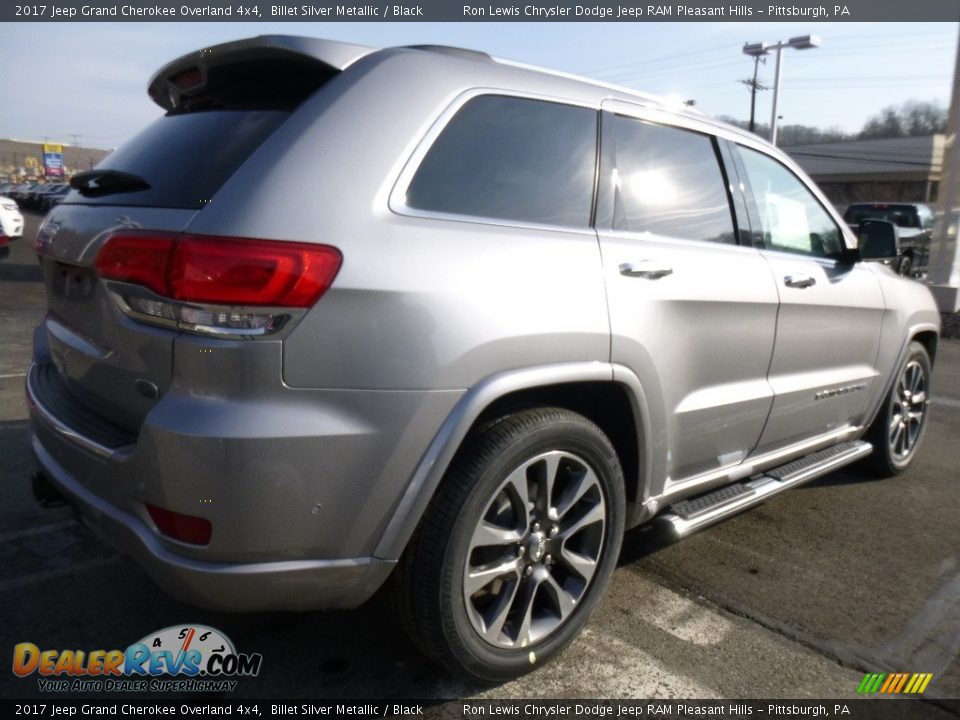 2017 Jeep Grand Cherokee Overland 4x4 Billet Silver Metallic / Black Photo #5