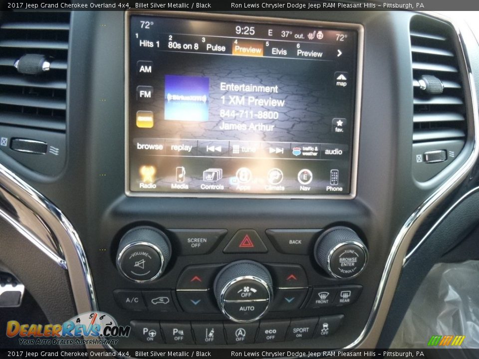 2017 Jeep Grand Cherokee Overland 4x4 Billet Silver Metallic / Black Photo #20