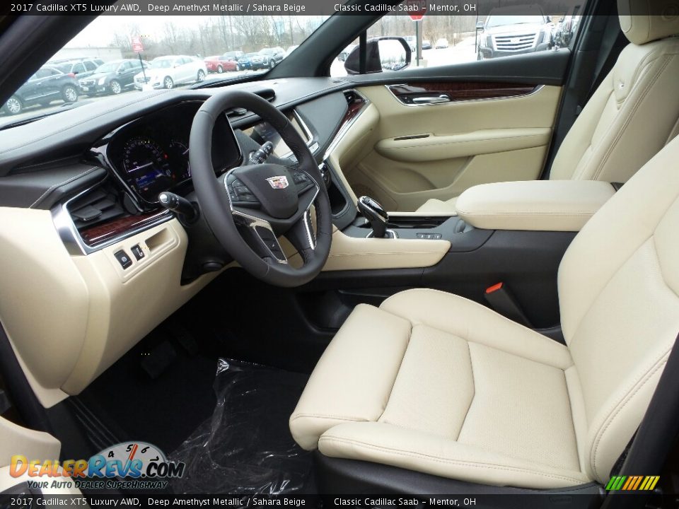 2017 Cadillac XT5 Luxury AWD Deep Amethyst Metallic / Sahara Beige Photo #3