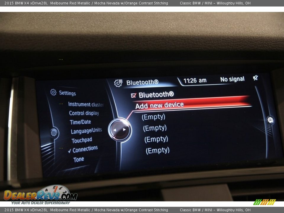 Controls of 2015 BMW X4 xDrive28i Photo #13
