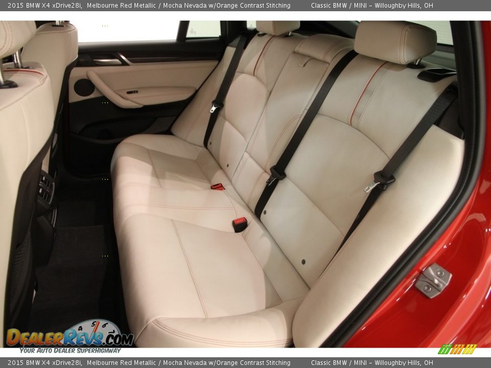 Rear Seat of 2015 BMW X4 xDrive28i Photo #23