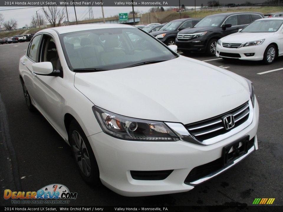 2014 Honda Accord LX Sedan White Orchid Pearl / Ivory Photo #7