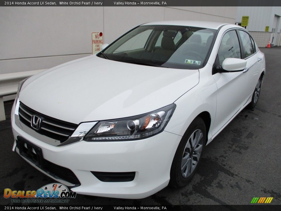 2014 Honda Accord LX Sedan White Orchid Pearl / Ivory Photo #9